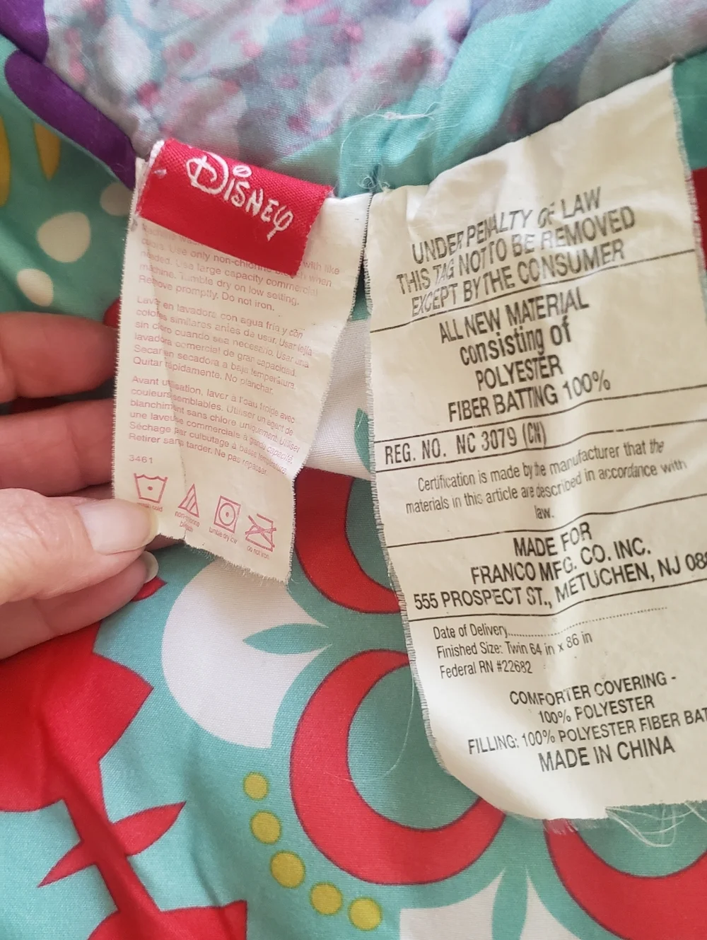 Disney Elena of Avalor Hot Pink and Turquoise Floral Throw